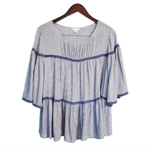 Max Studio M Pin Striped Blouse